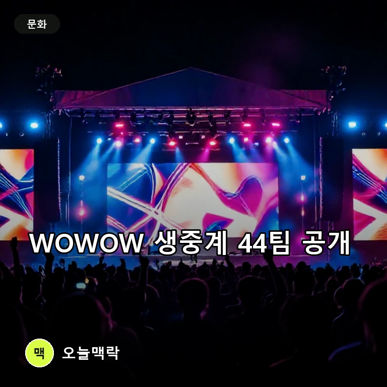 SUMMER SONIC 2026, WOWOW 독점 생중계 44팀 공개 주제를 표현한 편집 이미지