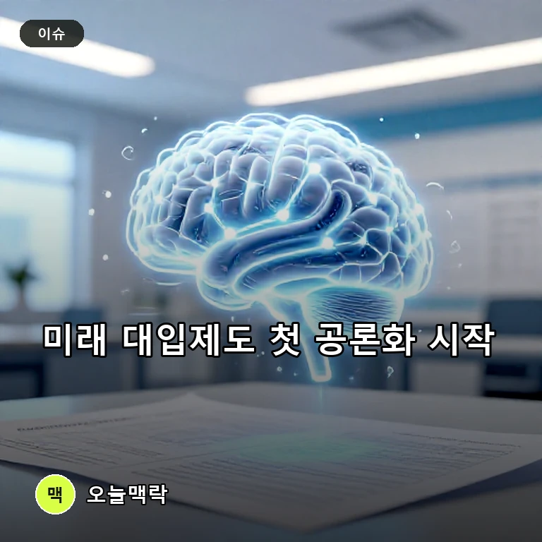 차정인 국가교육위원장 "대입 개편 방향 미정, 시간 두고 논의" 주제를 표현한 편집 이미지