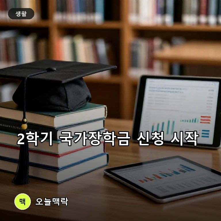 2학기 국가장학금 2차 신청 시작…9월 9일까지 접수 주제를 표현한 편집 이미지