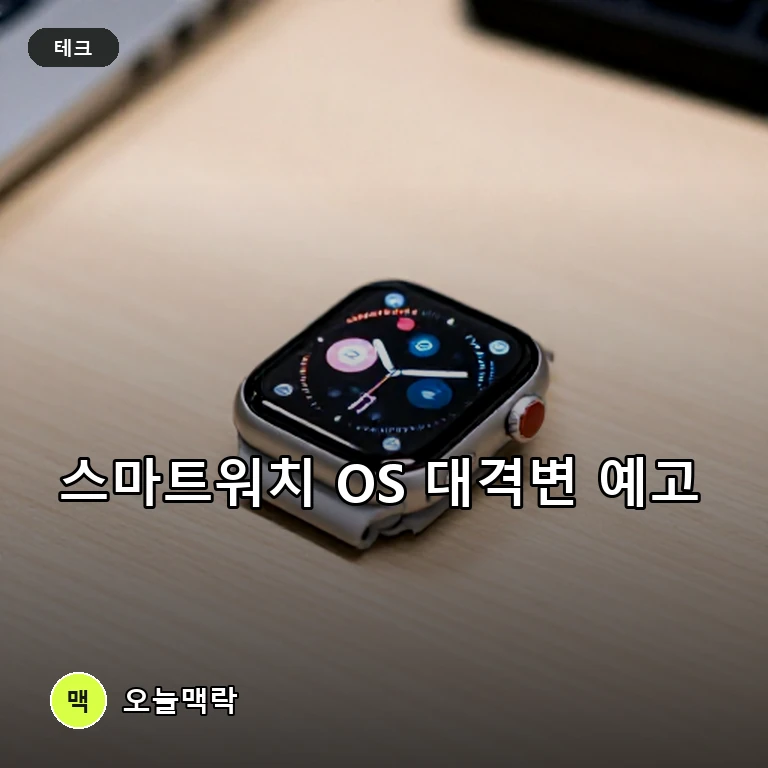 갤럭시 워치 원UI 9 베타 포착, 애플 워치도 대규모 업데이트 예고 주제를 표현한 편집 이미지