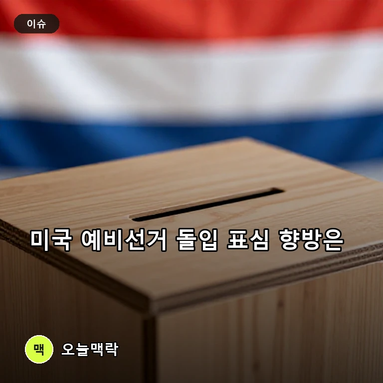 미 위스콘신·앨라배마 등 예비선거 돌입, 선거구 개편 속 표심 향방 주목 주제를 표현한 편집 이미지
