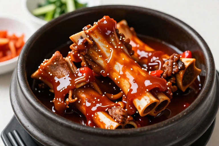 남겨서뭐하게 뼈찜 맛있게 먹는 순서 주제를 표현한 편집 이미지