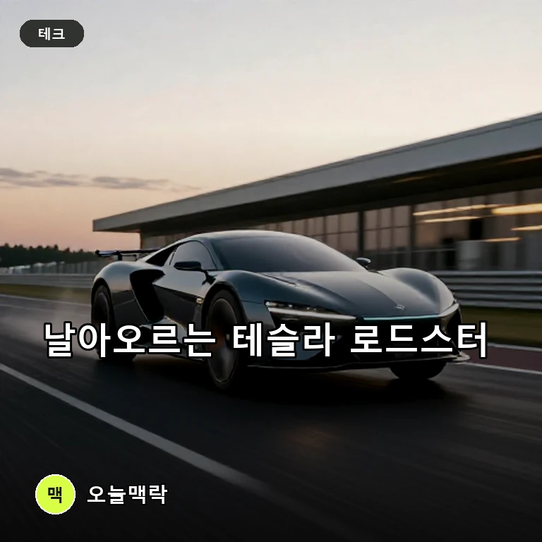 테슬라 '공중부양' 로드스터 이달 시연…9년 지연 끝에 베일 벗나 주제를 표현한 편집 이미지