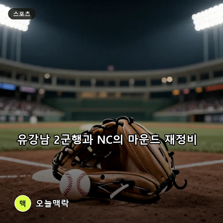 유강남 폭투 실점 끝에 결국 2군행…NC는 류진욱 긴급 콜업 주제를 표현한 편집 이미지