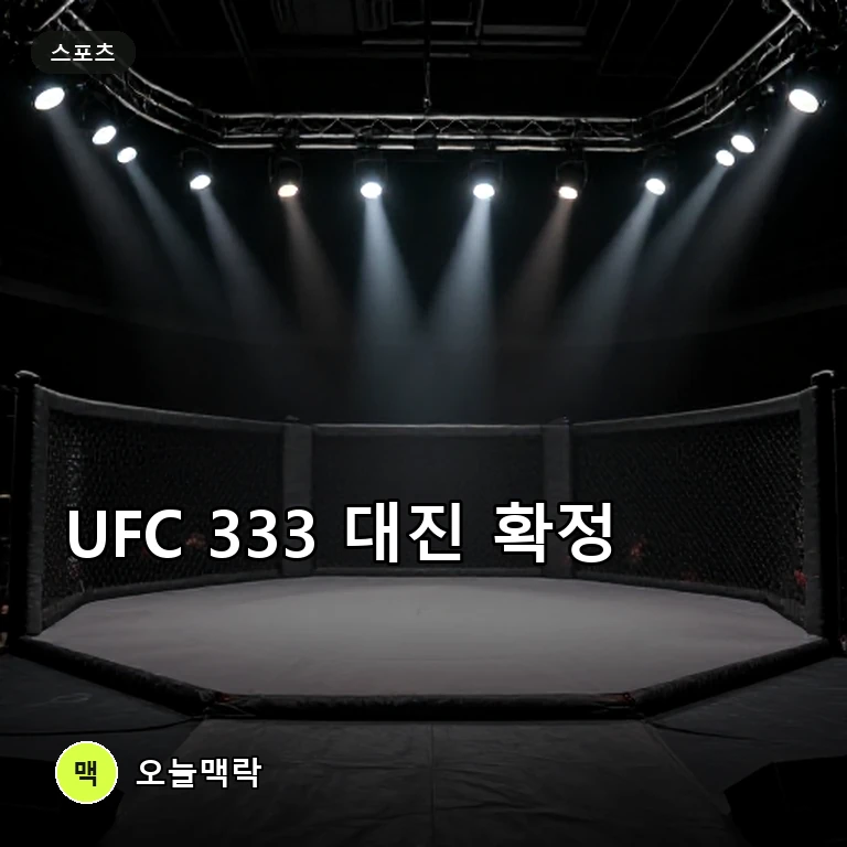 볼카노프스키 대 에블로에프, UFC 333 아부다비 대회 메인 이벤트 격돌 주제를 표현한 편집 이미지