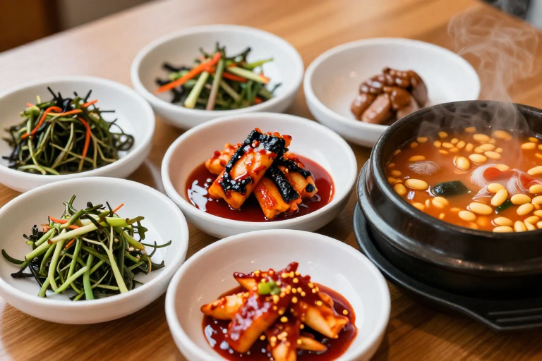 합천 삼일식당 해인사 근처 정갈한 산채한정식 맛집 주제를 표현한 편집 이미지